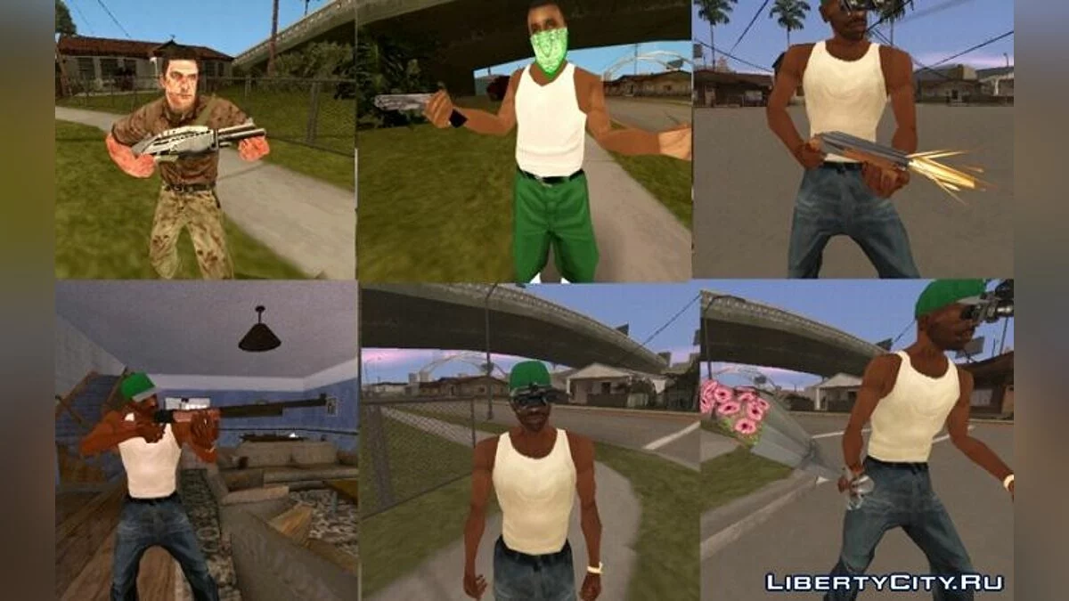 Улучшенное стандартное оружие / GTA San Andreas (iOS, Android)