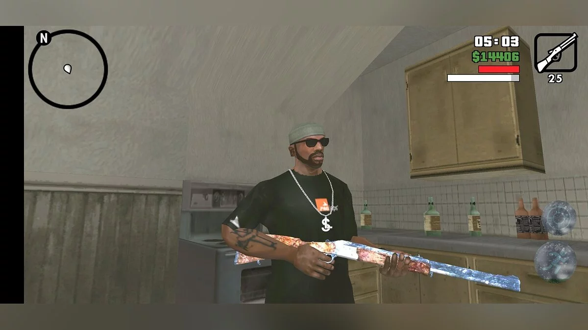 Зимнее оружие / GTA San Andreas (iOS, Android)