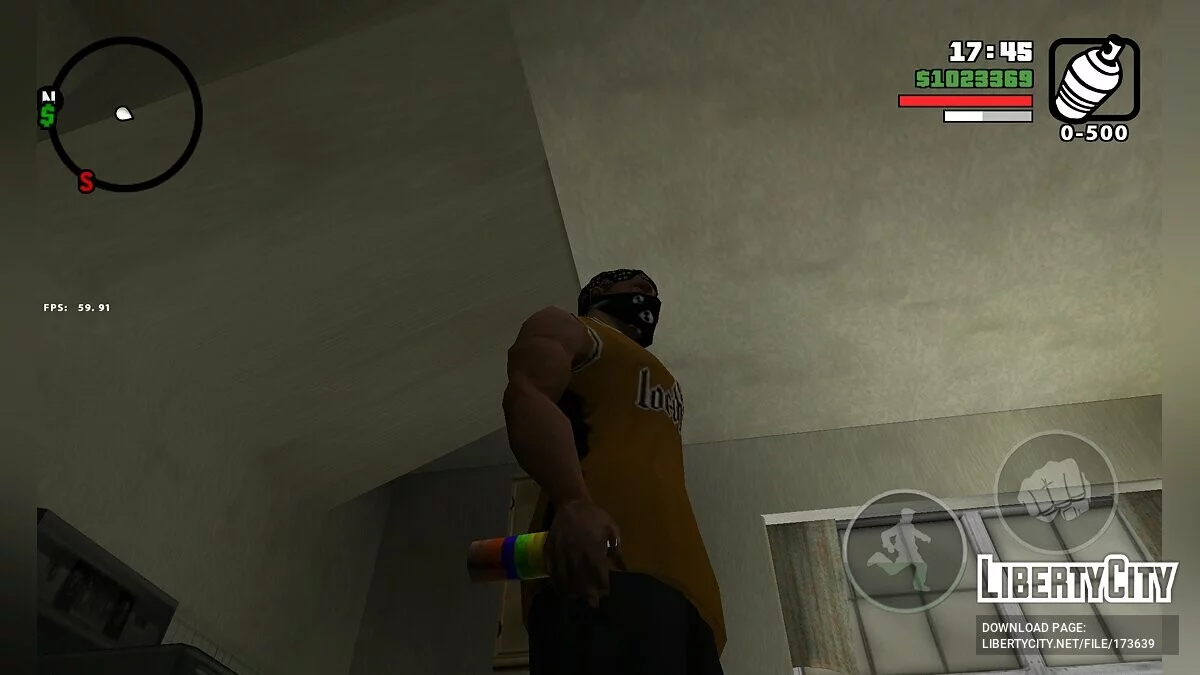 Оружие из бета-версии / GTA San Andreas (iOS, Android)