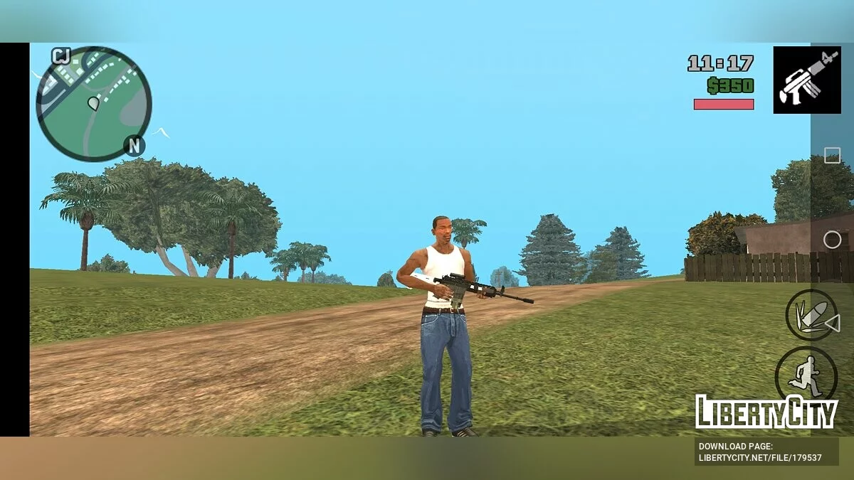 Сборник оружия из Call Of Duty: Modern Warfare + Джаггернаут / GTA San Andreas (iOS, Android)