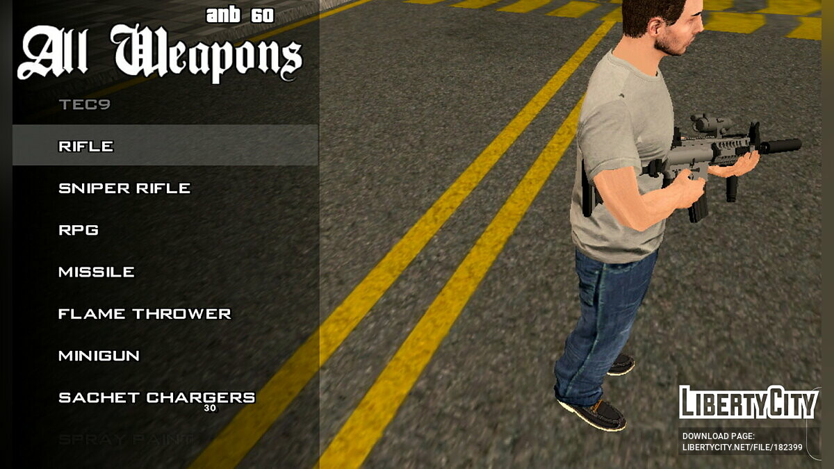 Скачать Сборник качественного оружия для GTA San Andreas (iOS, Android)