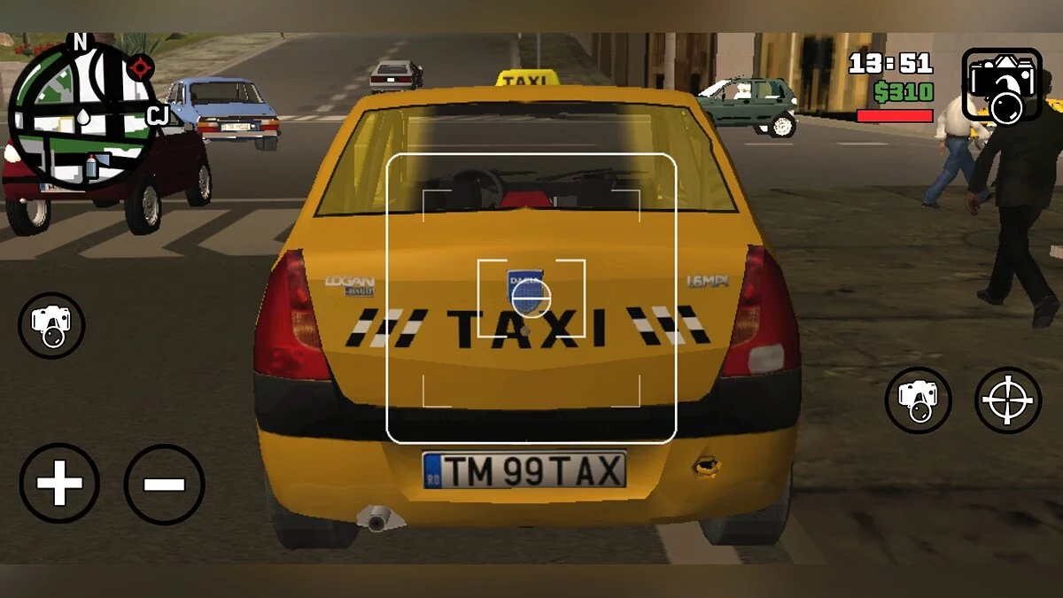 Dacia Logan Такси / GTA San Andreas (iOS, Android)
