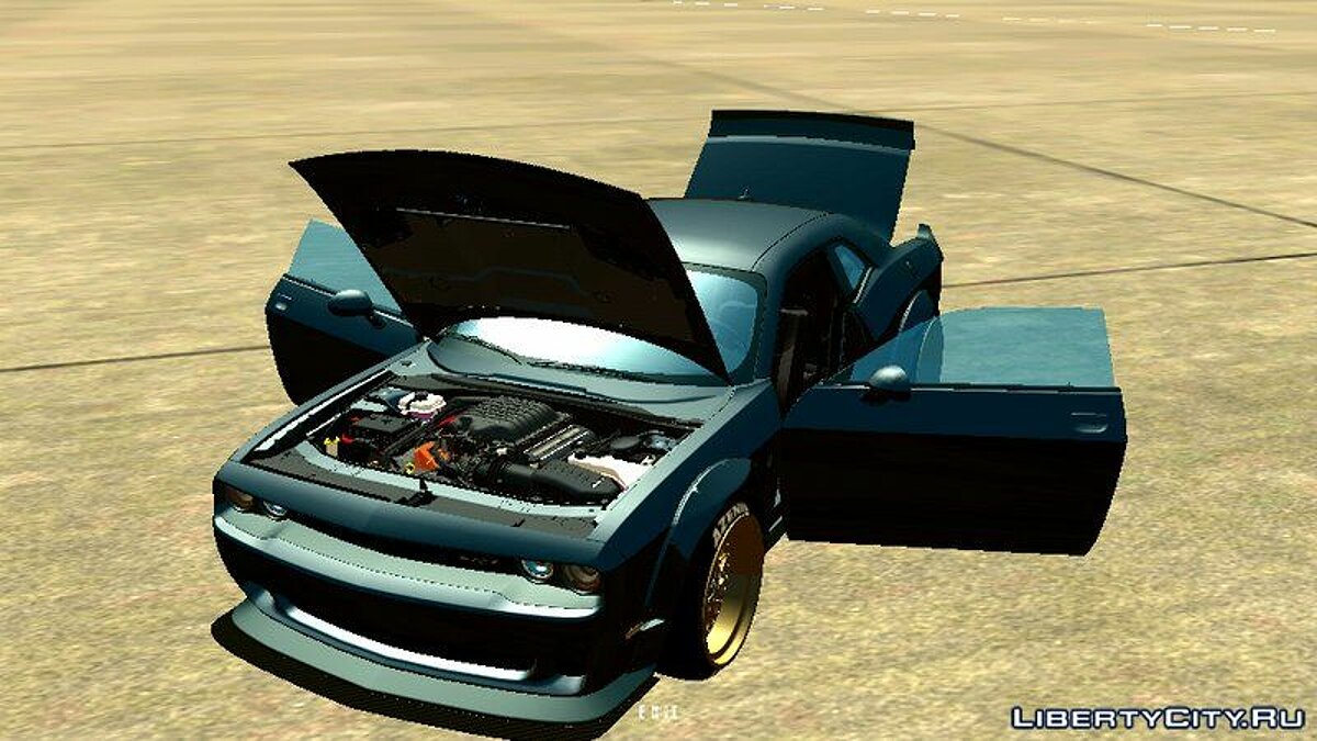 Dodge Challeger Liberty Walk для GTA San Andreas (iOS, Android) - Картинка #4