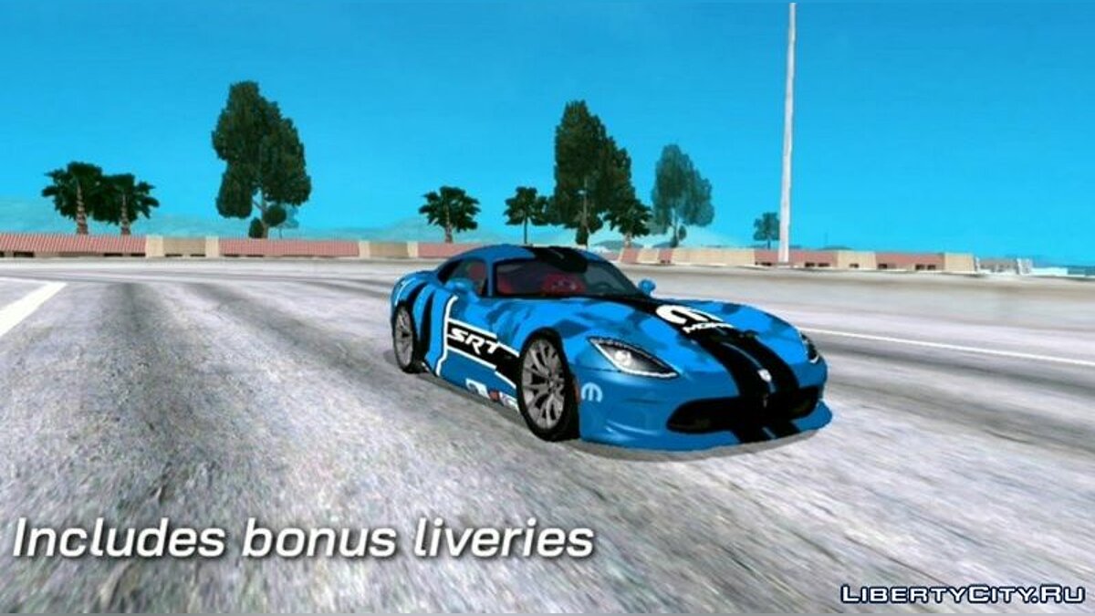 Скачать 2013 Dodge SRT Viper GTS для GTA San Andreas (iOS, Android)