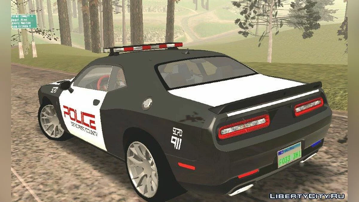 Dodge Chellenger SRT HellCat Police (только DFF) / GTA San Andreas (iOS, Android)