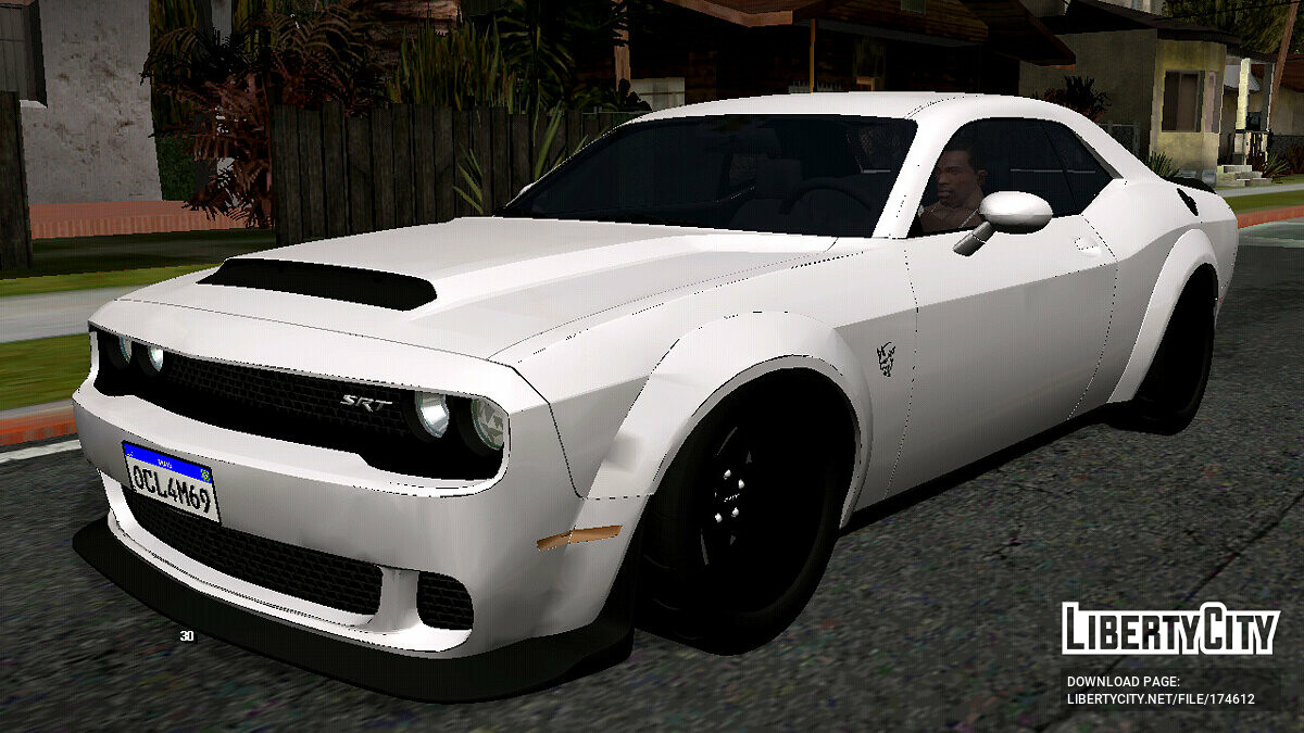 Скачать Dodge Challenger SRT (только DFF) для GTA San Andreas (iOS, Android)