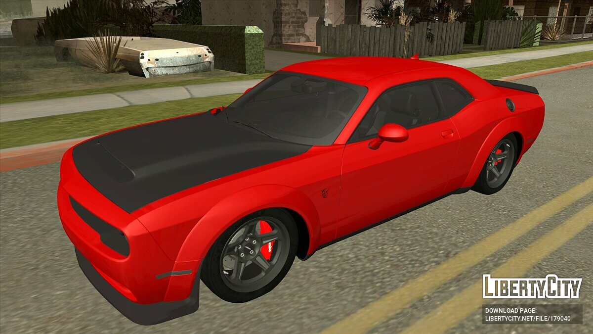 Скачать Dodge Challenger SRT Demon 2018 для GTA San Andreas (iOS, Android)