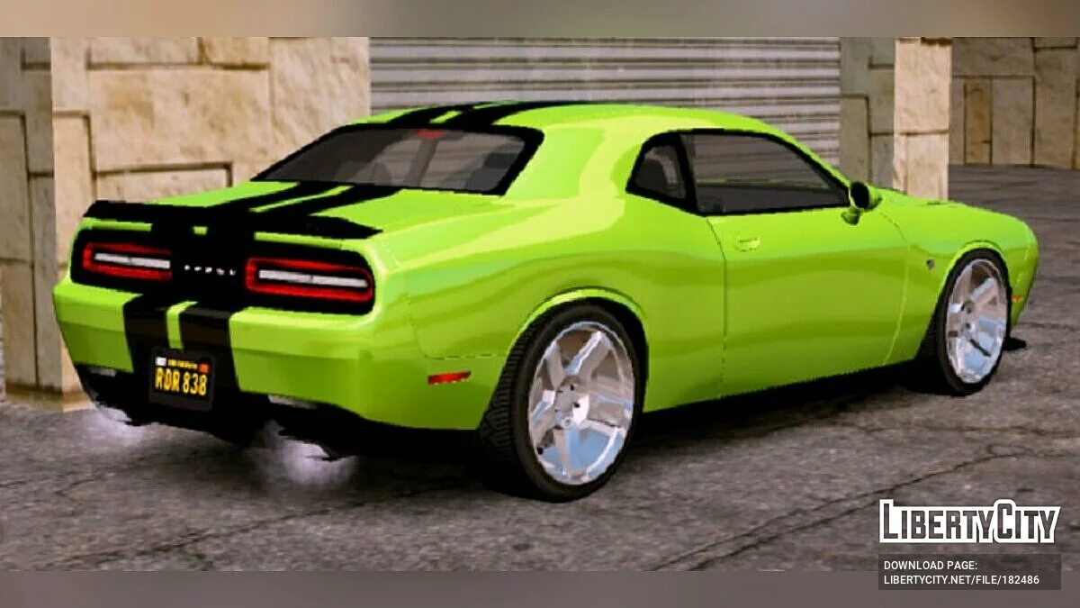 2015 Dodge Challenger SRT Hellcat V Style V2 / GTA San Andreas (iOS, Android)