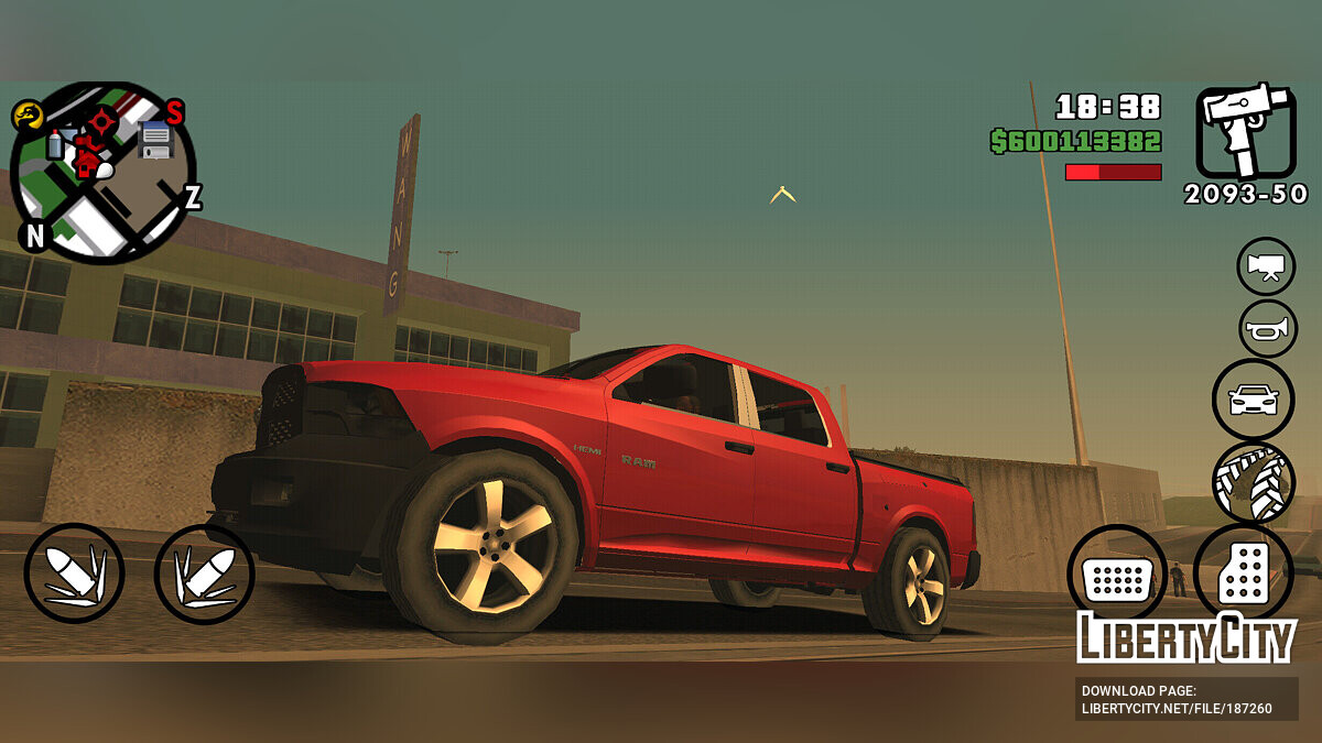 Скачать Dodge Ram SLT 2012 для GTA San Andreas (iOS, Android)