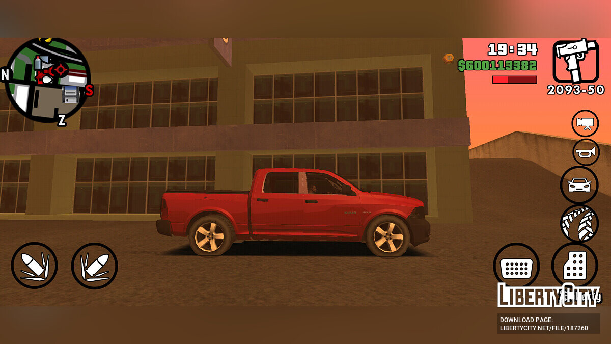 Скачать Dodge Ram SLT 2012 для GTA San Andreas (iOS, Android)