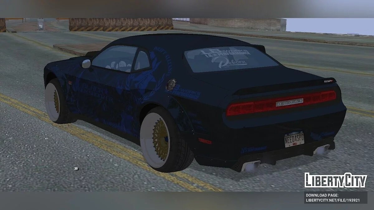 Dodge Challeger Liberty Walk / GTA San Andreas (iOS, Android)