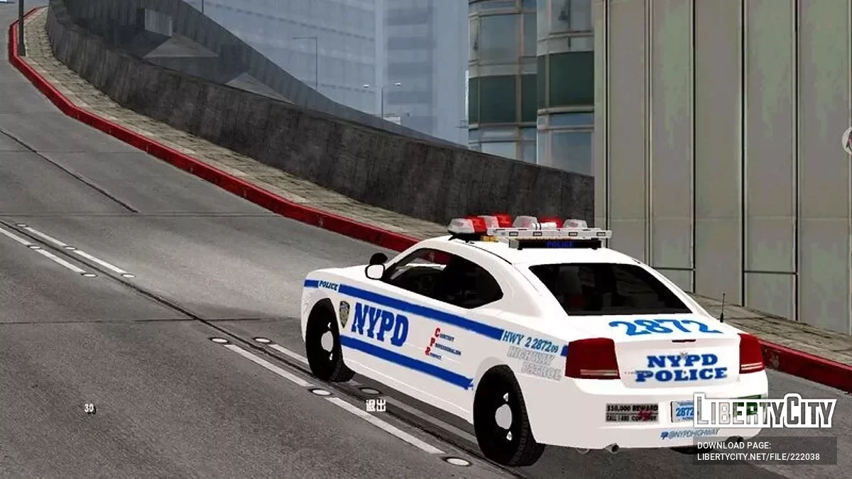 2007 Dodge Charger NYPD Highway Patrol / GTA San Andreas (iOS, Android)