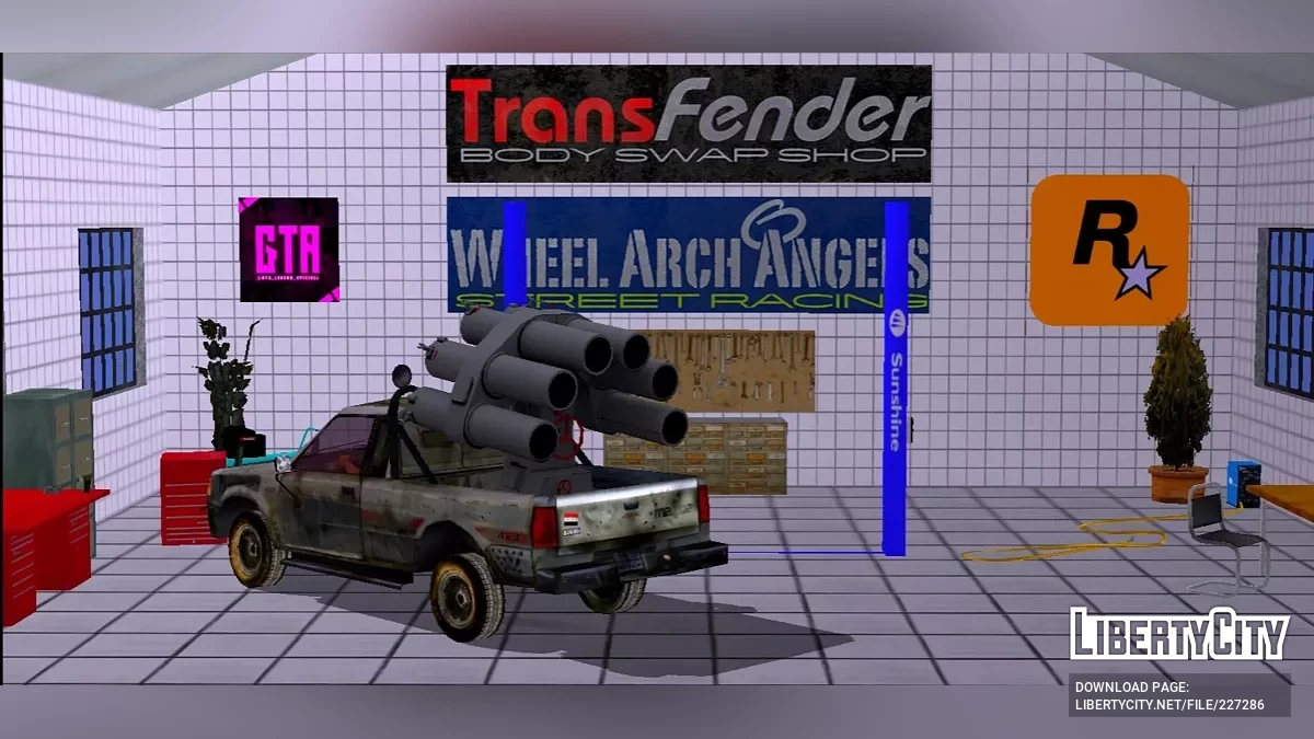 Пикап с артиллерией / GTA San Andreas (iOS, Android)