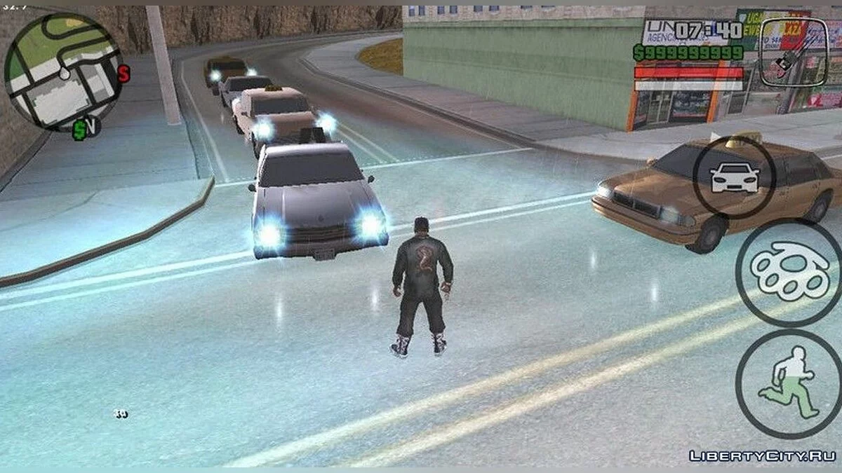 Дорожные отражения / GTA San Andreas (iOS, Android)
