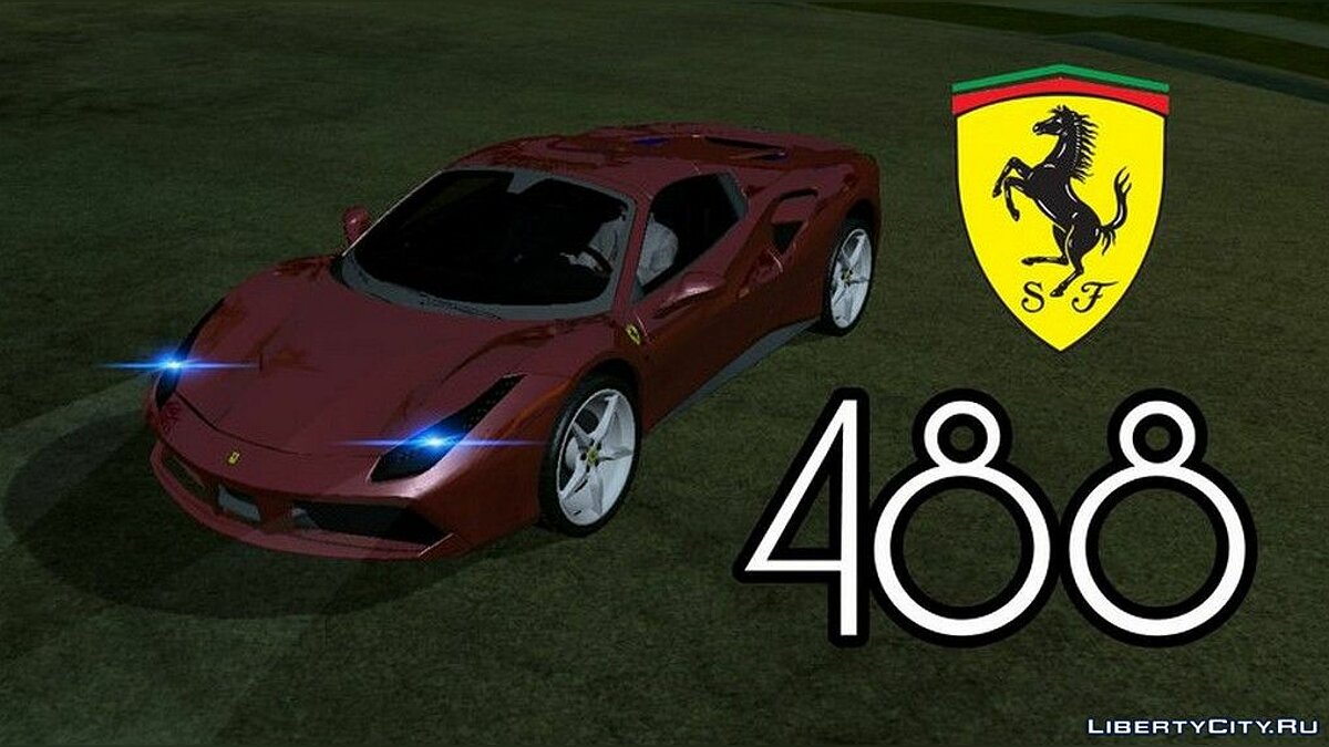 Ferrari 488 (Spyder and Coupe) для GTA San Andreas (iOS, Android) - Картинка #1