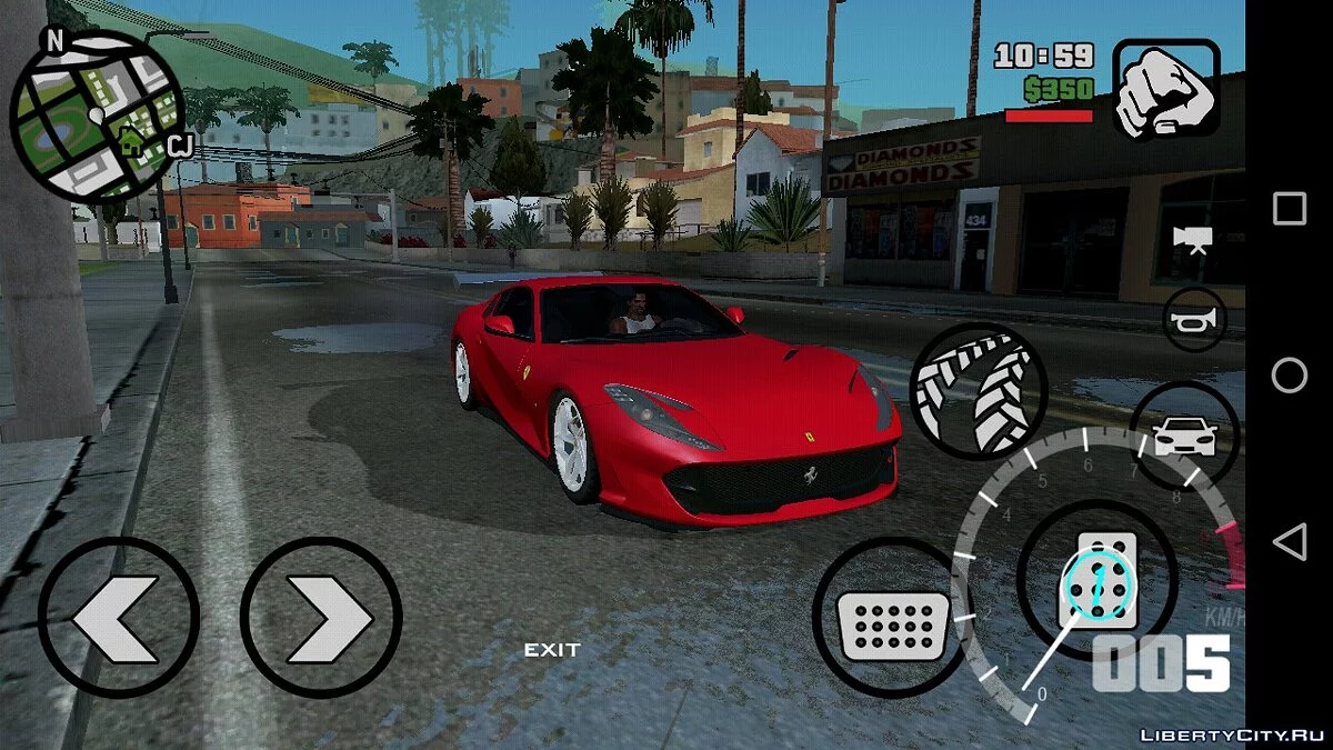 Ferrari 812 SuperFast / GTA San Andreas (iOS, Android)