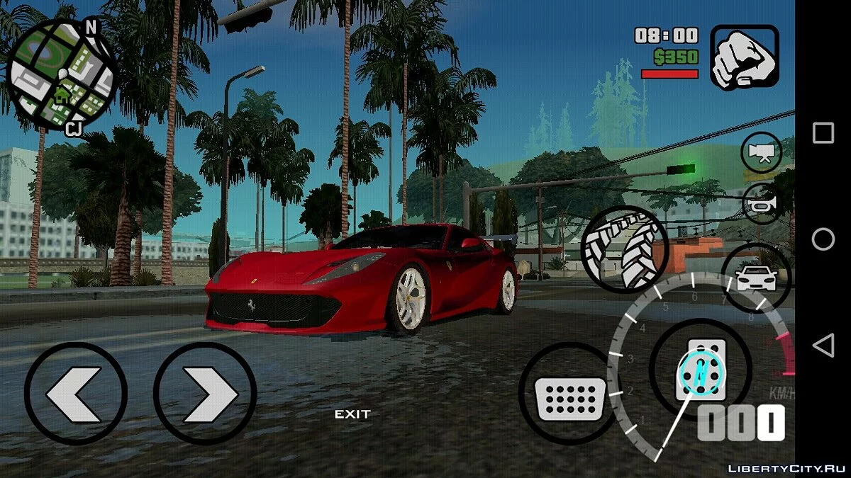 Ferrari 812 SuperFast / GTA San Andreas (iOS, Android)