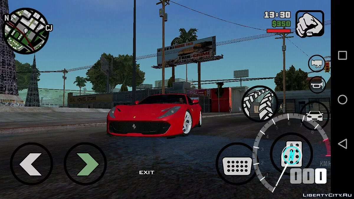 Ferrari 812 SuperFast / GTA San Andreas (iOS, Android)