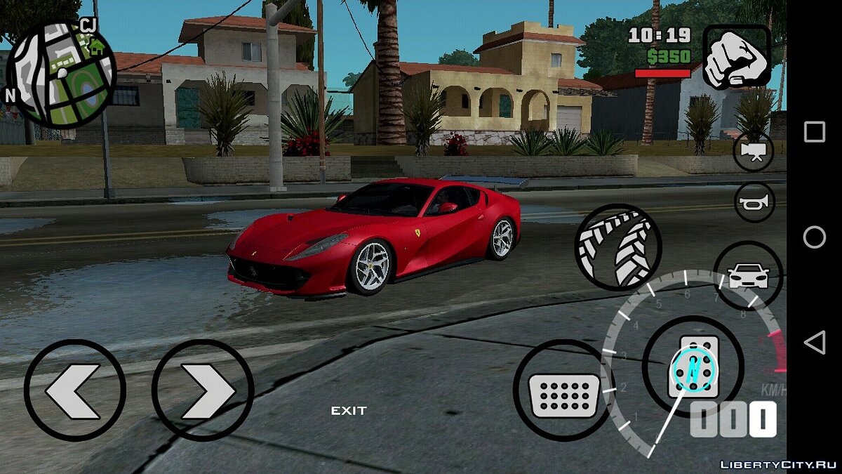 Скачать Ferrari 812 SuperFast для GTA San Andreas (iOS, Android)