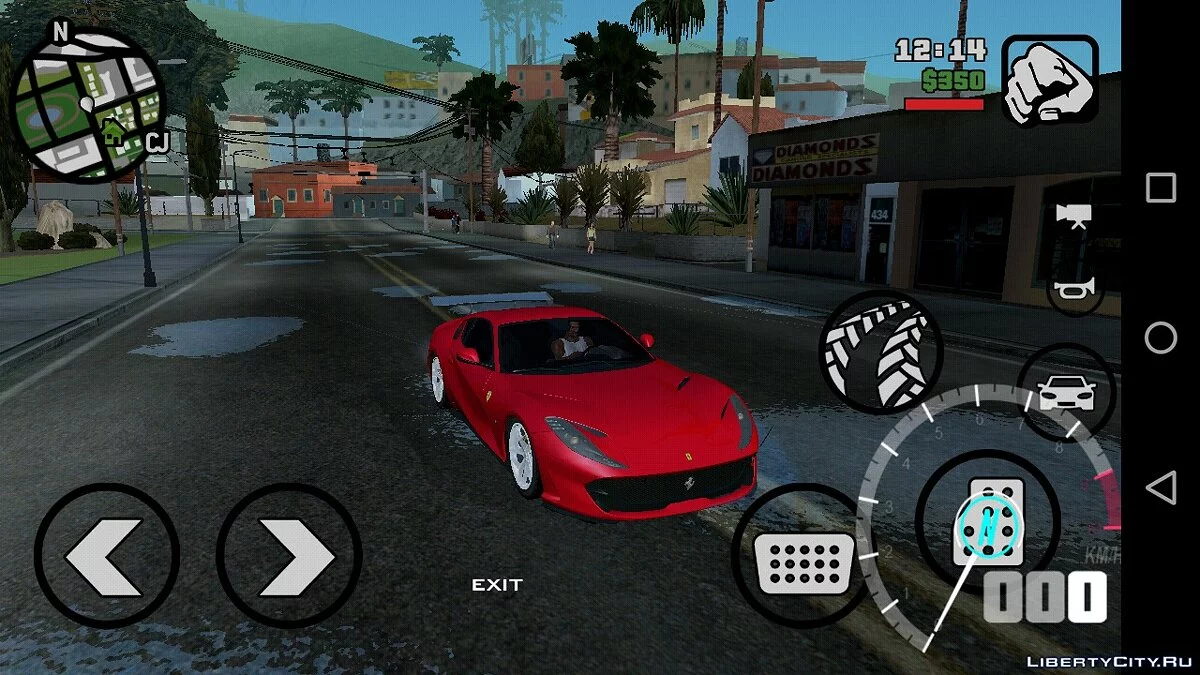 Ferrari 812 SuperFast / GTA San Andreas (iOS, Android)