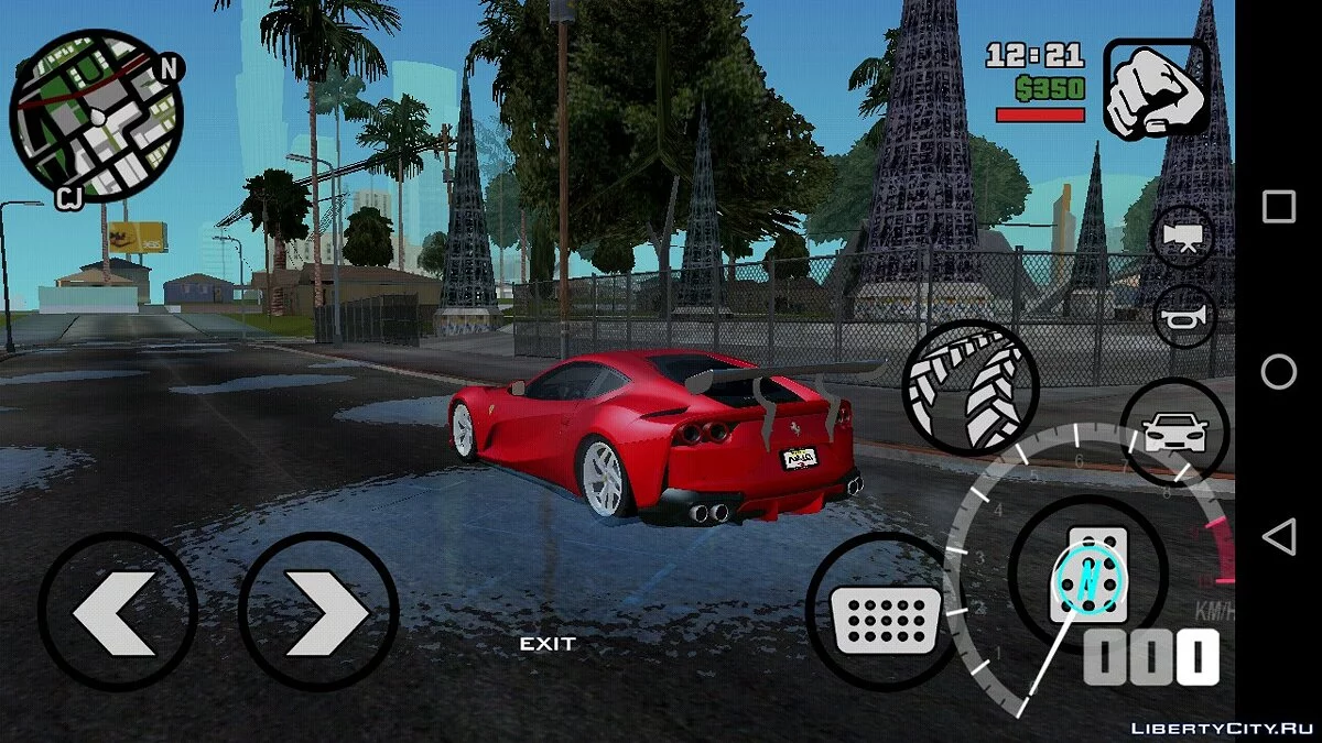 Ferrari 812 SuperFast / GTA San Andreas (iOS, Android)