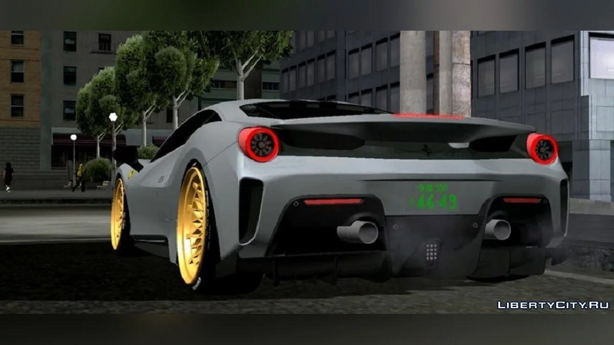Ferrari 488 Pista-cio / GTA San Andreas (iOS, Android)