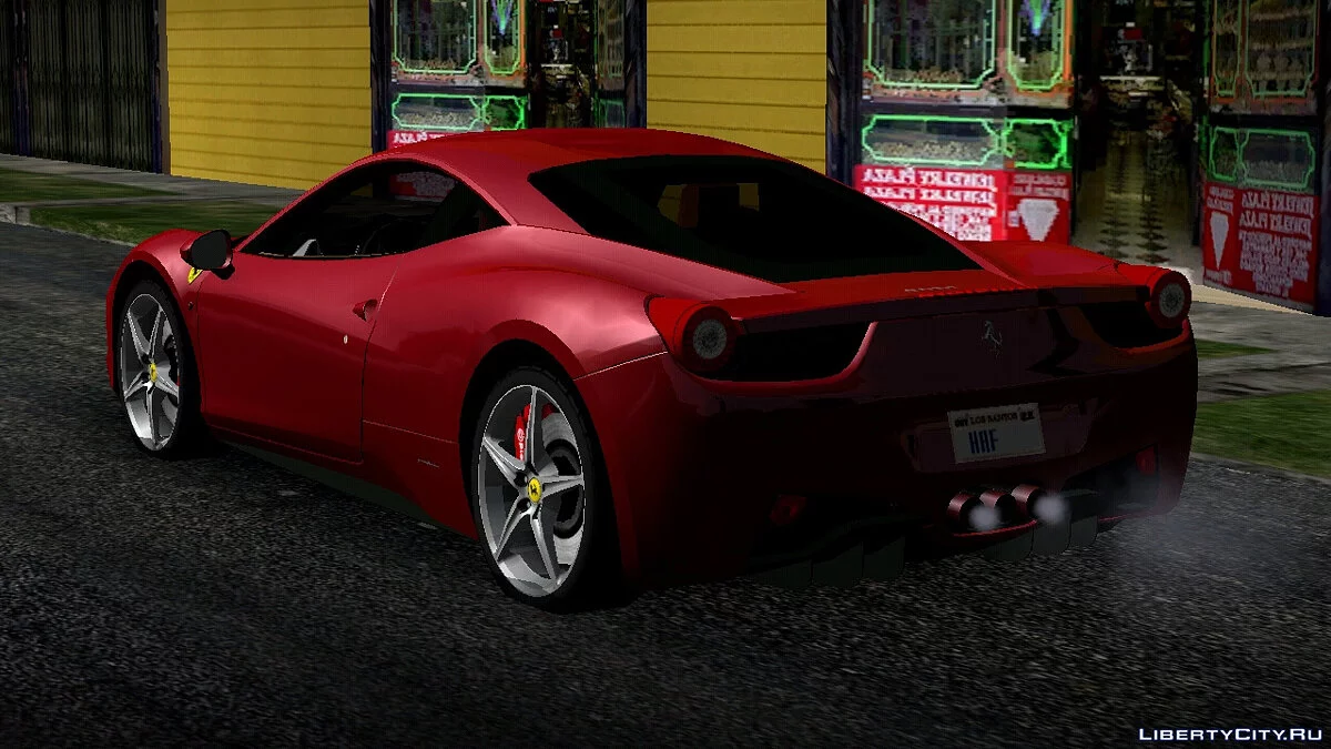 Ferrari 458 Italia + свои звуки / GTA San Andreas (iOS, Android)