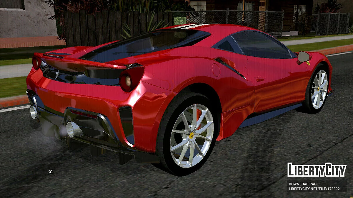 Ferrari 488 Pista (только DFF) / GTA San Andreas (iOS, Android)