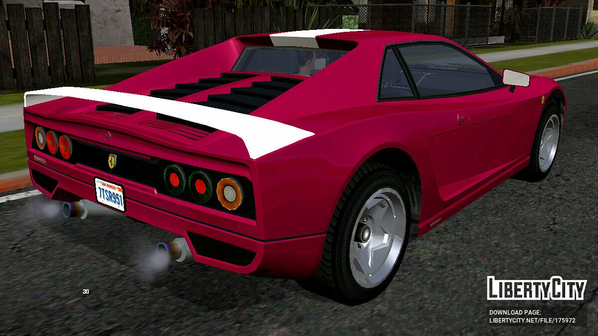 1991 Ferrari Testarossa / GTA San Andreas (iOS, Android)