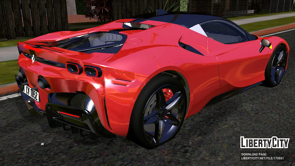 Ferrari SF90 Stradable (только DFF) / GTA San Andreas (iOS, Android)