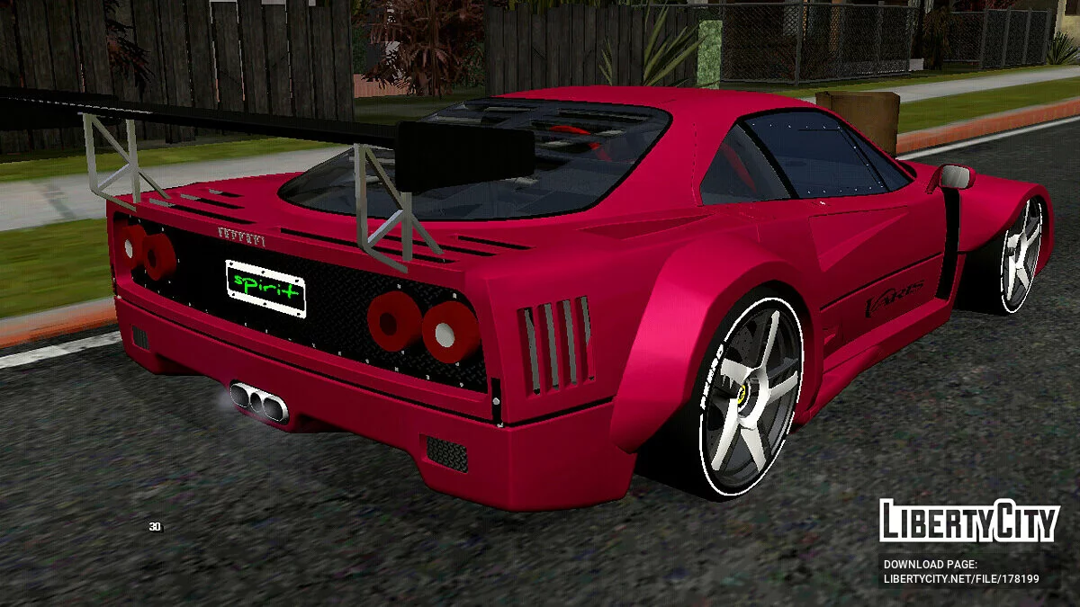 Ferrari F40 (только DFF) / GTA San Andreas (iOS, Android)