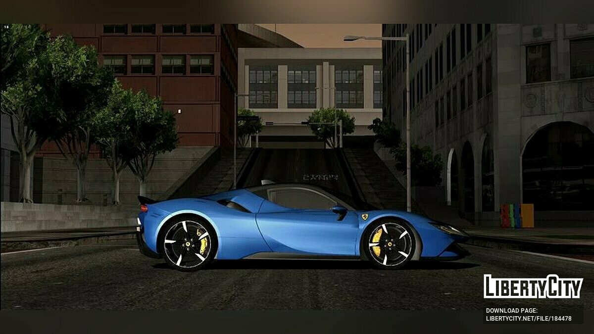 Ferrari SF90 Asseto Fiorano V2 для GTA San Andreas (iOS, Android) - Картинка #3