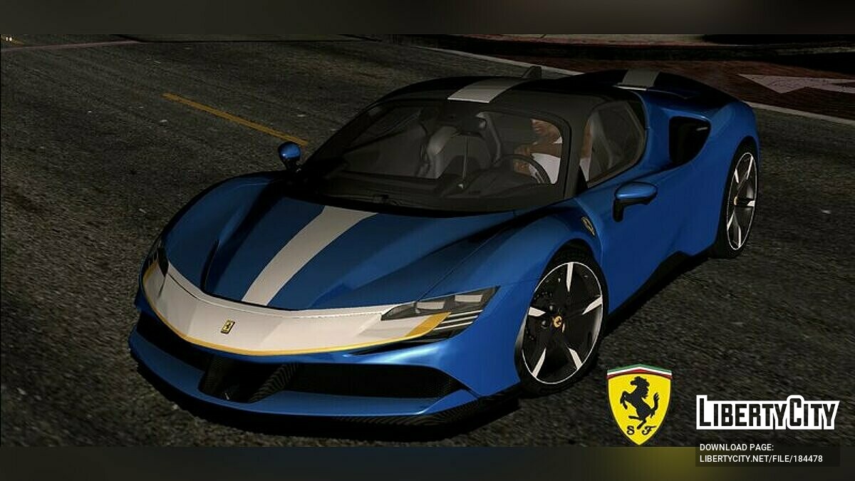 Ferrari SF90 Asseto Fiorano V2 для GTA San Andreas (iOS, Android) - Картинка #2