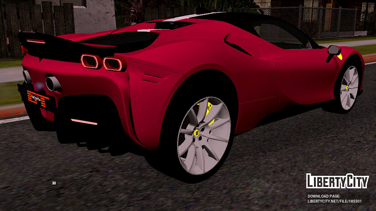 Ferrari SF90 Stradale Assetto Fiorano (только DFF) для GTA San Andreas (iOS, Android) - Картинка #2