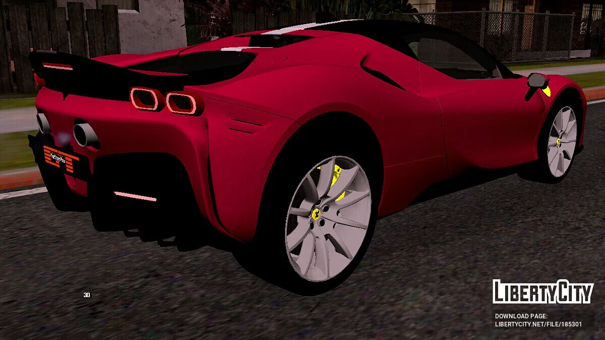 Ferrari SF90 Stradale Assetto Fiorano (только DFF) / GTA San Andreas (iOS, Android)