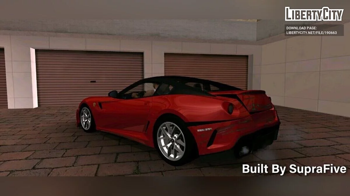 2011 Ferrari 599 GTO / GTA San Andreas (iOS, Android)