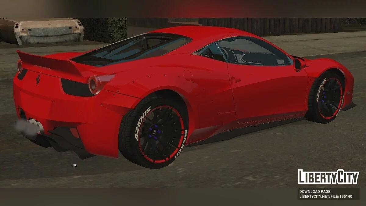 Ferrari 458 Liberty Walk / GTA San Andreas (iOS, Android)
