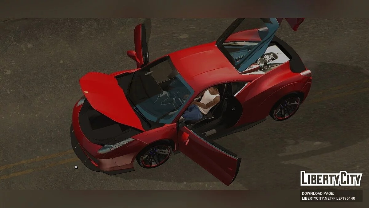 Ferrari 458 Liberty Walk / GTA San Andreas (iOS, Android)