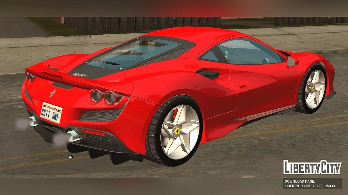 Ferrari F8 Tributo (только DFF) / GTA San Andreas (iOS, Android)
