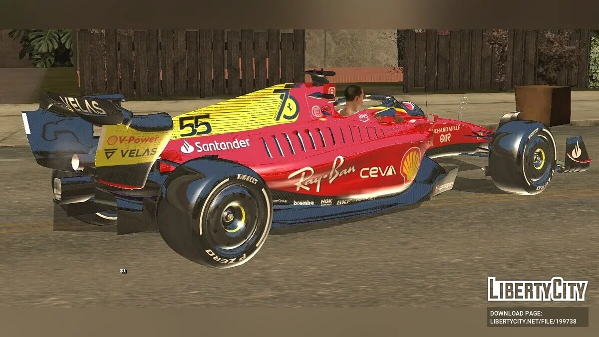 Ferrari F1-75 Monza Special Livery / GTA San Andreas (iOS, Android)
