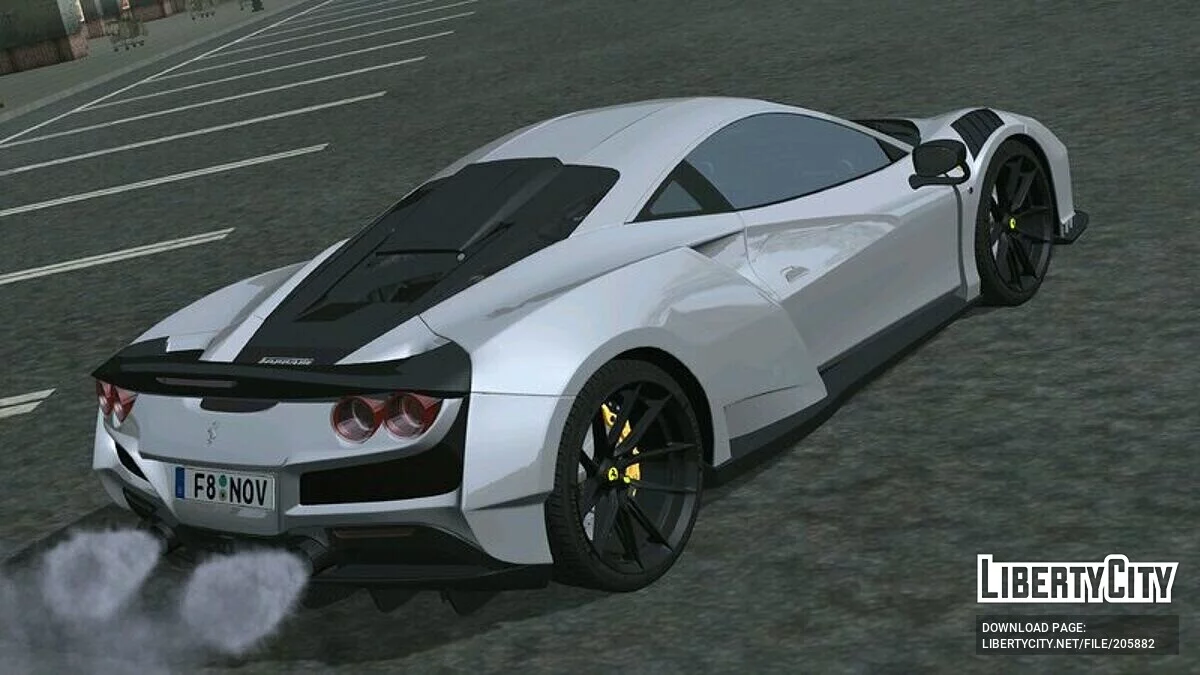 Ferrari F8 Tributo Novitec / GTA San Andreas (iOS, Android)