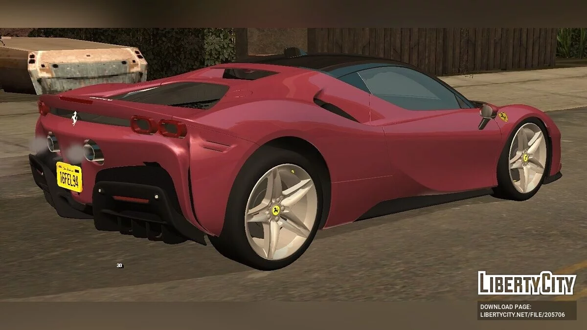 Ferrari SF90 Stradale '19 (только DFF) / GTA San Andreas (iOS, Android)