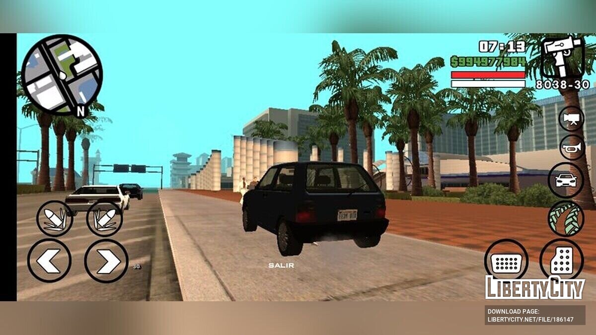 Скачать Fiat Uno Mille Fire 2002 для GTA San Andreas (iOS, Android)