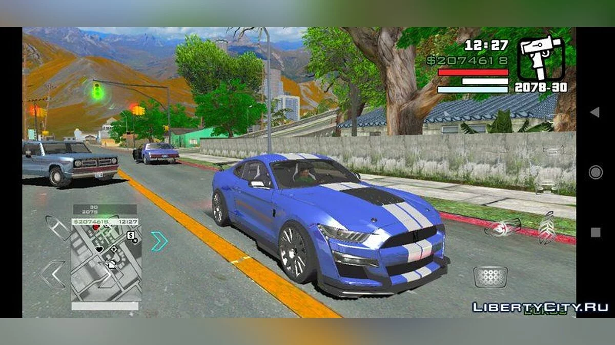 Ford Mustang Shelby GT 500 2019 / GTA San Andreas (iOS, Android)