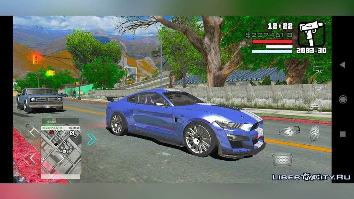 Ford Mustang Shelby GT 500 2019 / GTA San Andreas (iOS, Android)