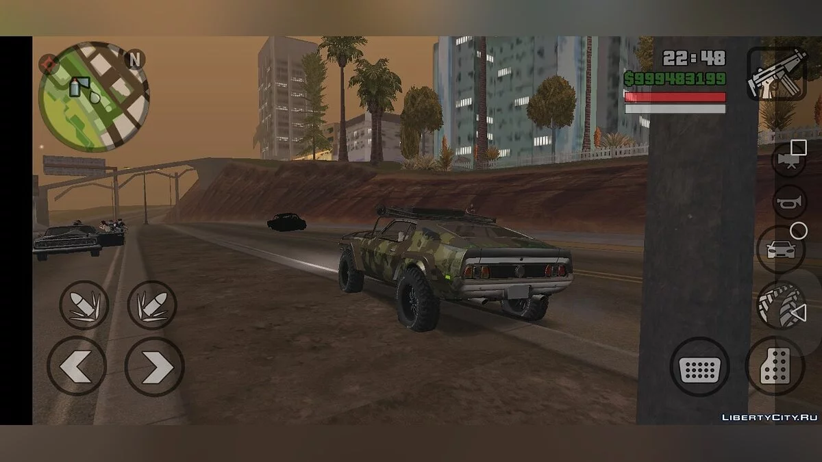 Ford Mustang Offroad Camo / GTA San Andreas (iOS, Android)