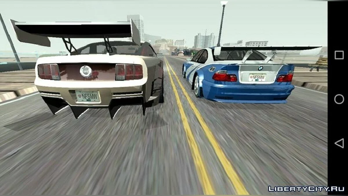 Ford Mustang GT (Jewels - #8 Blacklist) from NFS MW / GTA San Andreas (iOS, Android)