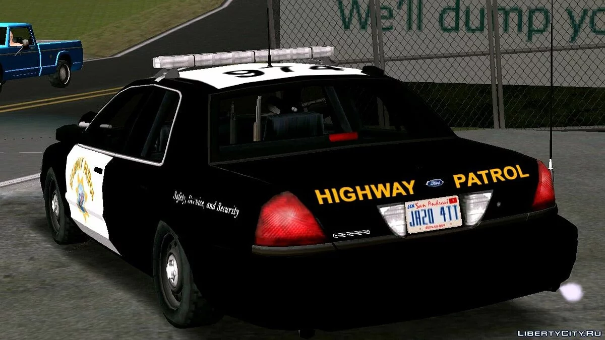 Ford Crown Victoria California — дорожный патруль / GTA San Andreas (iOS, Android)