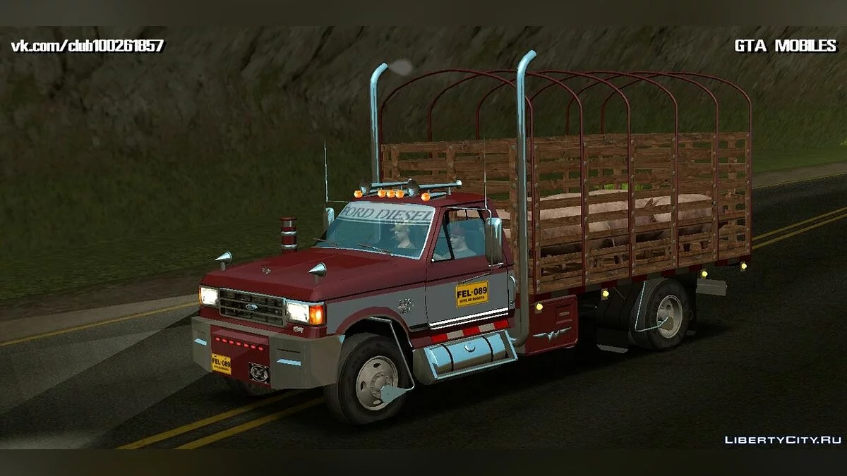 Ford F-350 Con Estacas / GTA San Andreas (iOS, Android)
