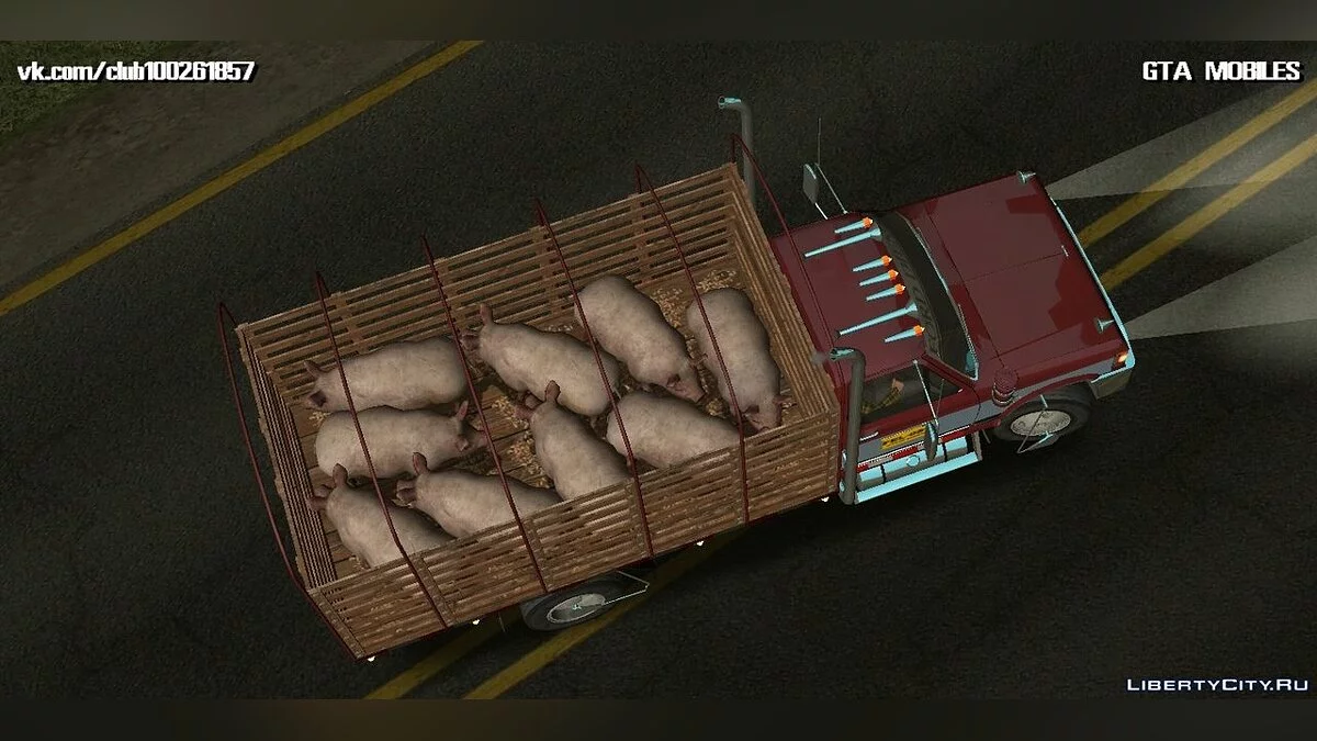 Ford F-350 Con Estacas / GTA San Andreas (iOS, Android)